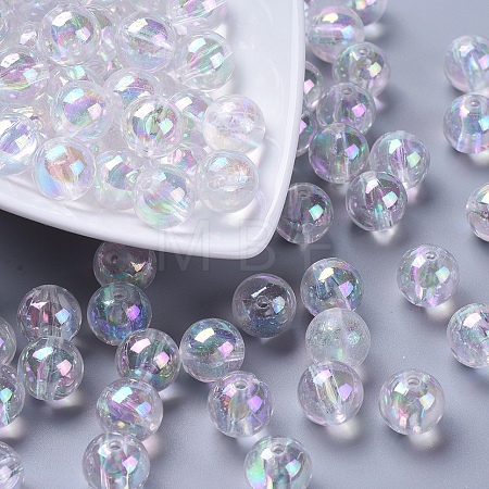 Eco-Friendly Transparent Acrylic Beads PL736-2-1