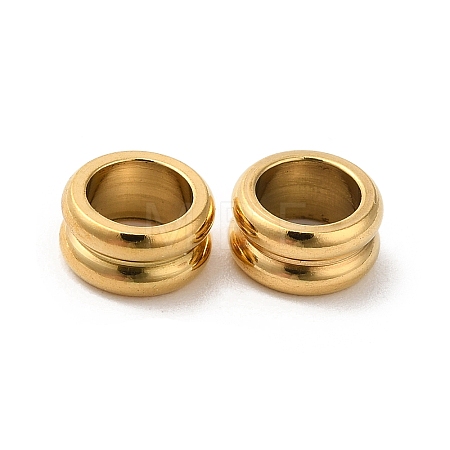 304 Stainless Steel European Beads STAS-H214-05G-1