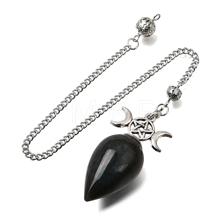 Natural Indian Agate Dowsing Pendulum Pendants GG-CBA6D08-A06-1