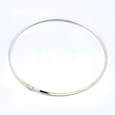 Brass Choker Collar Necklace Making BJEW-F132-02S-1