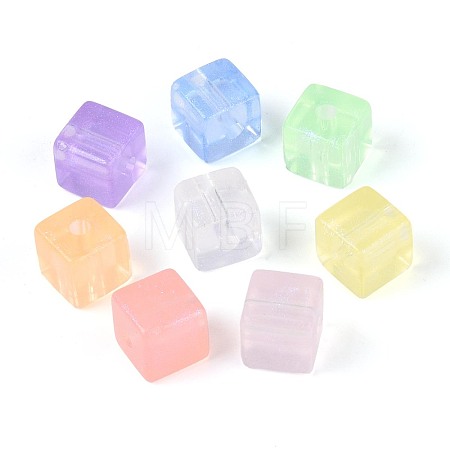 Transparent Acrylic Cube Beads TACR-T030-23M-1
