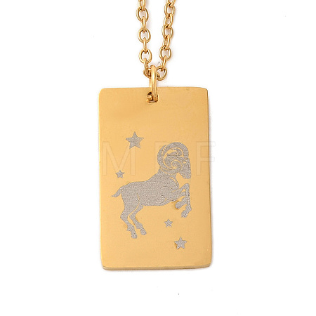 Golden 202 Stainless Steel Constellation Pendants Necklaces LS-NJEW-K380-02G-04-1