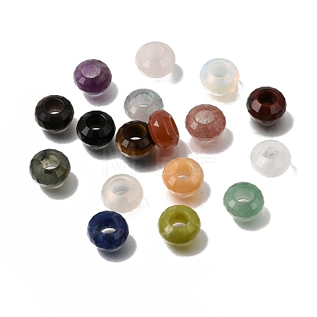 Natural & Synthetic Mixed Gemstone European Beads GG-NH0003-A-1