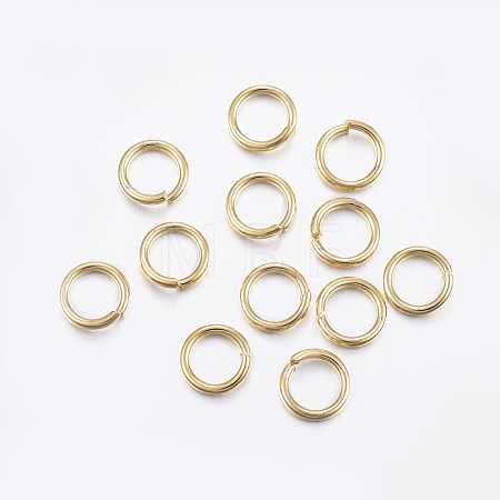304 Stainless Steel Open Jump Rings X-STAS-L187-6x1.2mm-G-1