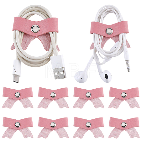 12Pcs PU Leather Cable Keepers AJEW-CL0005-20-1