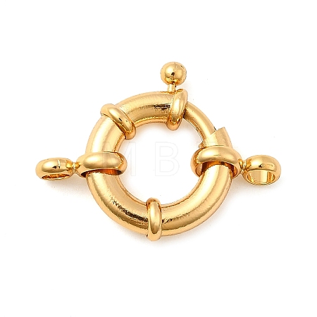 Brass Spring Ring Clasps KK-D407-01G-E-1