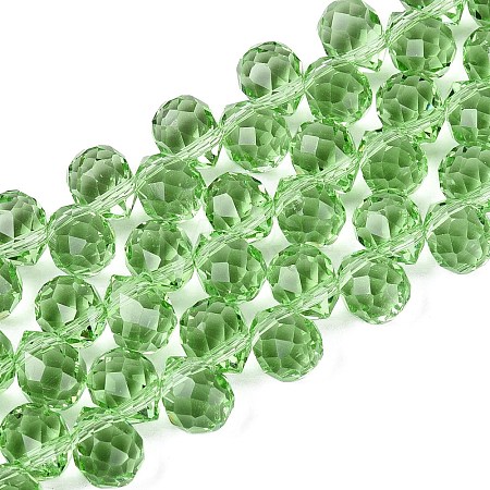 Transparent Glass Beads Strands GLAA-Q116-01A-B09-1