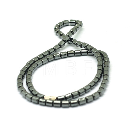 Non-Magnetic Synthetic Hematite Beaded Necklaces NJEW-E086-03-1