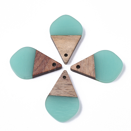 Resin & Walnut Wood Pendants RESI-S358-23B-1