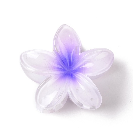 Plastic Claw Hair Clips OHAR-P020-08D-1