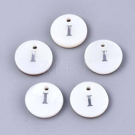 Natural Freshwater Shell Pendants X-SHEL-Q018-01A-I-P-1