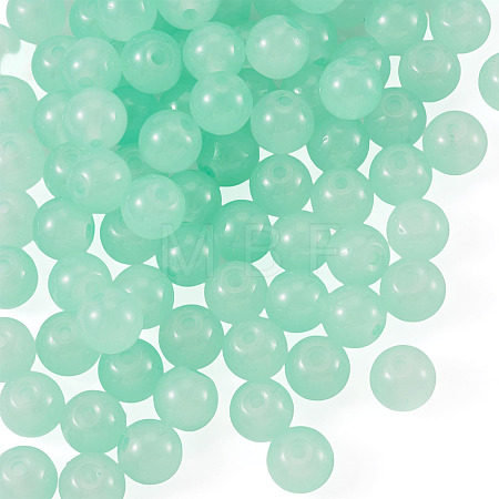 1 Strand Imitation Jade Glass Beads Strands DGLA-TAD0001-03E-1