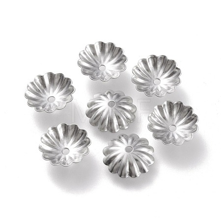 Non-Tarnish 304 Stainless Steel Bead Caps STAS-K194-06P-02-1