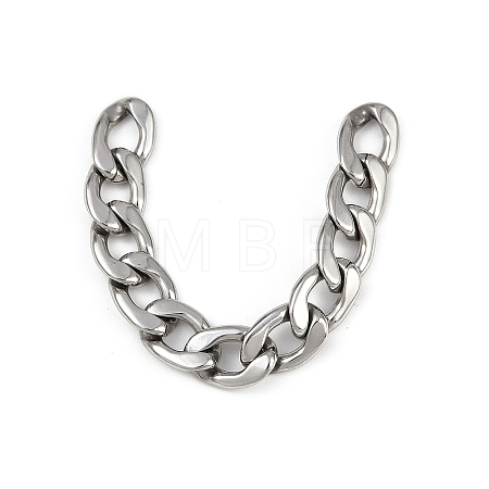 Tarnish Resistant Men's Jewelry Making 304 Stainless Steel Cuban Link Chains CHS-A003M-1.8NK-1