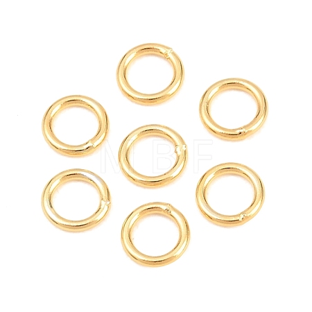 Brass Closed Jump Rings KK-D257-01G-03-1
