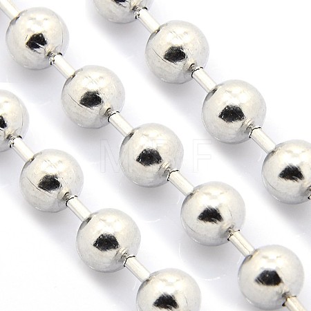 Tarnish Resistant Electroplate 304 Stainless Steel Ball Chains CHS-L001-12mm-P-1