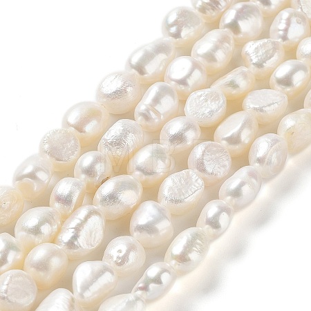 Natural Cultured Freshwater Pearl Beads Strands PEAR-Z002-01-1