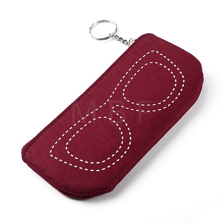 Felt Glasses Case AJEW-WH0323-82C-1