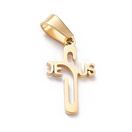 Ion Plating(IP) 304 Stainless Steel Pendants STAS-L216-34G-1