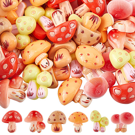 Opaque Resin Decoden Cabochons RESI-SP0001-04A-1