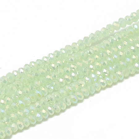 Electroplate Glass Beads Strands EGLA-Q112-A05-1