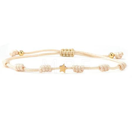 Multicolor braided star bracelet unisex stylish accessory versatile jewelry trendy design QF7407-7-1