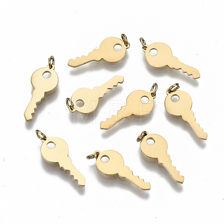304 Stainless Steel Charms STAS-S116-070G-1