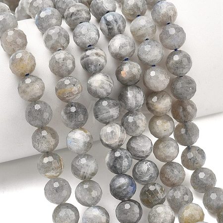 Natural Labradorite Beads Strands G-L642-F07-8mm-1