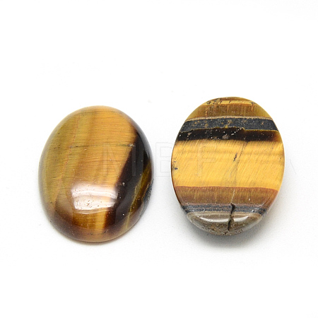 Natural Tiger Eye Cabochons G-Q957-04A-13x18-1