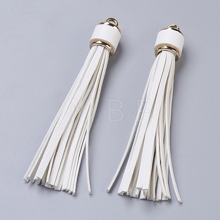 PU Leather Cord Tassel Big Pendants IFIN-F149-I13-1