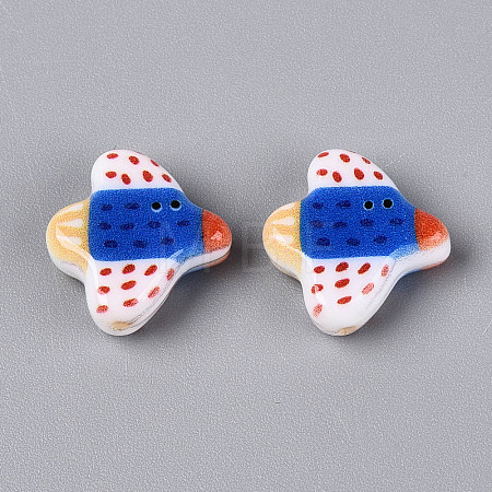 Printed Opaque Resin Beads RESI-N043-24A-1