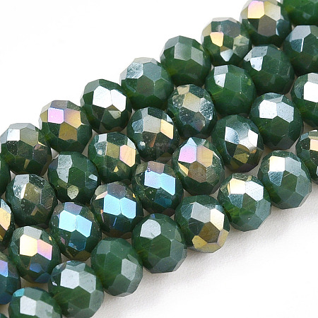 Electroplate Glass Beads Strands LS-EGLA-A034-P4mm-B09-1