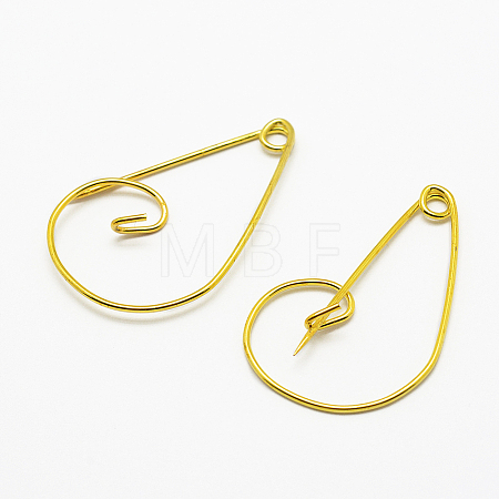 Iron Brooch Findings LS-X-IFIN-K028-01G-1