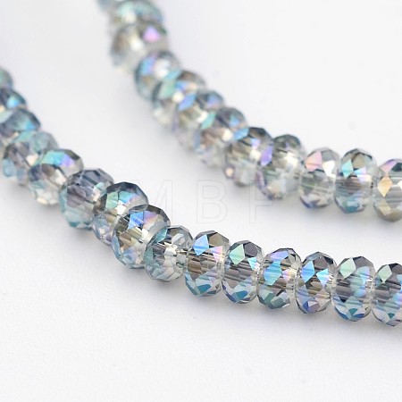 Electroplate Glass Beads Strands EGLA-P018-1mm-FR-B03-1