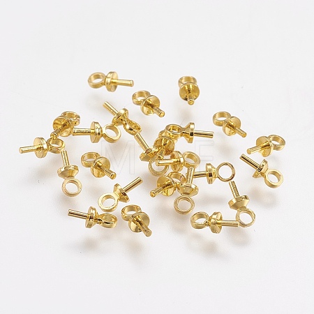 Brass Peg Bails Pendants X-KK-F739-02G-1