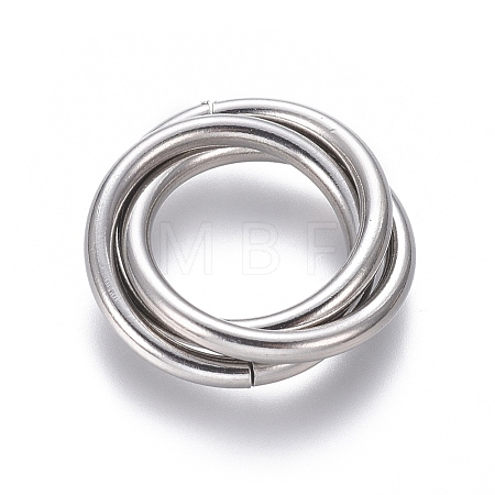 Tarnish Resistant 304 Stainless Steel Linking Rings STAS-L239-01A-P-1