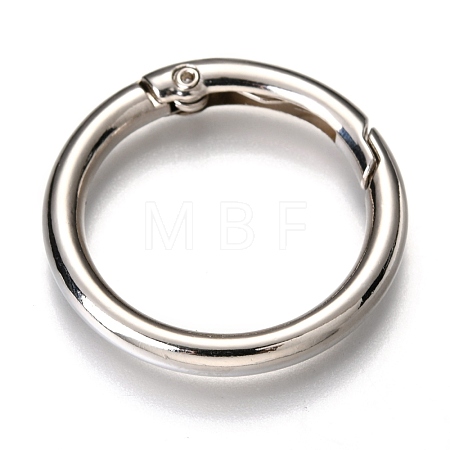Zinc Alloy Spring Gate Rings X-PALLOY-C100-01P-05-1
