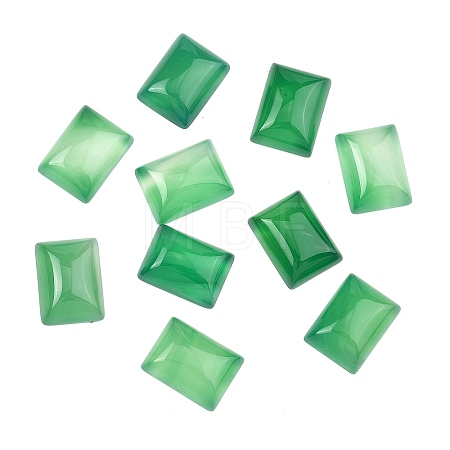 Natural Green Onyx Agate Cabochons G-G350-07B-1