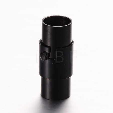 304 Stainless Steel Locking Tube Magnetic Clasps STAS-G140-79-6mm-1