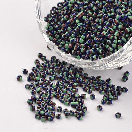 12/0 Opaque Colours Seep Glass Beads SEED-M008-C19-1