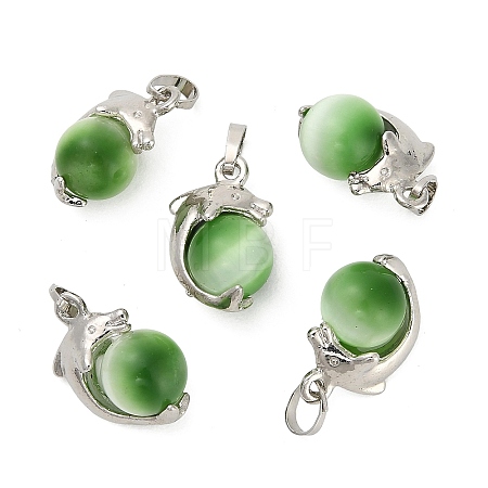 Cat Eye Ball Pendants CE-NH0001-01P-06-1