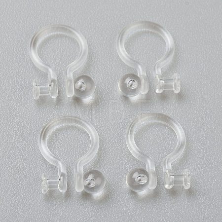 Plastic Clip-on Earring Findings X-KY-P001-10A-1