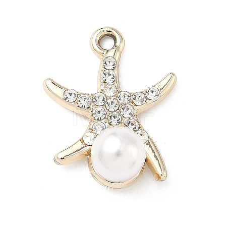 Alloy Rhinestone Pendants ALRI-D303-16G-01-1