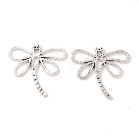 Dragonfly Tibetan Style Alloy Pendants TIBEP-R344-16AS-LF-1