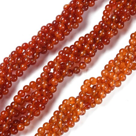 Natural Carnelian Beads Strands G-G0003-C06-1
