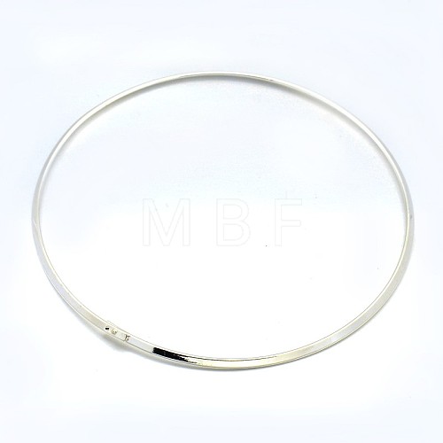 Brass Choker Collar Necklace Making BJEW-F132-02S-1