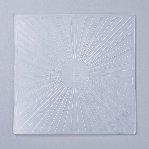 Plastic Embossing Folders X-DIY-P007-C02-1
