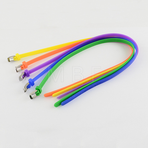 Hot Selling! Adjustable Rubber Silicon Bracelets BJEW-R242-M-1