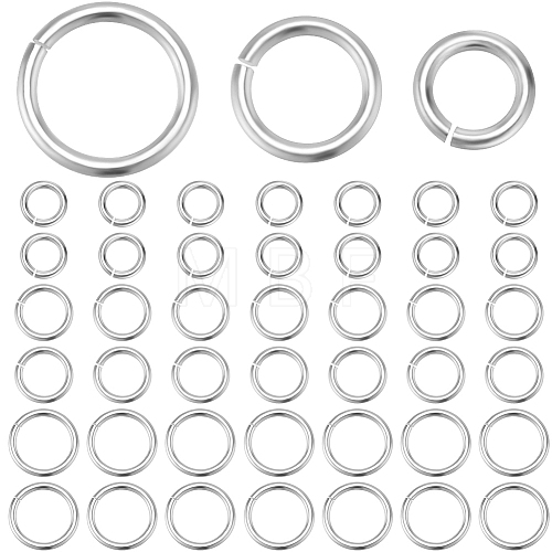 Beebeecraft 60Pcs 3 Styles 925 Sterling Silver Open Jump Rings STER-BBC0006-20-1