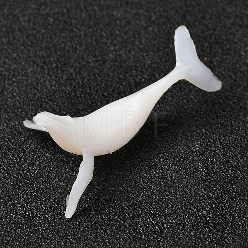 Whale Shaped Plastic Decorations DIY-F066-09-1